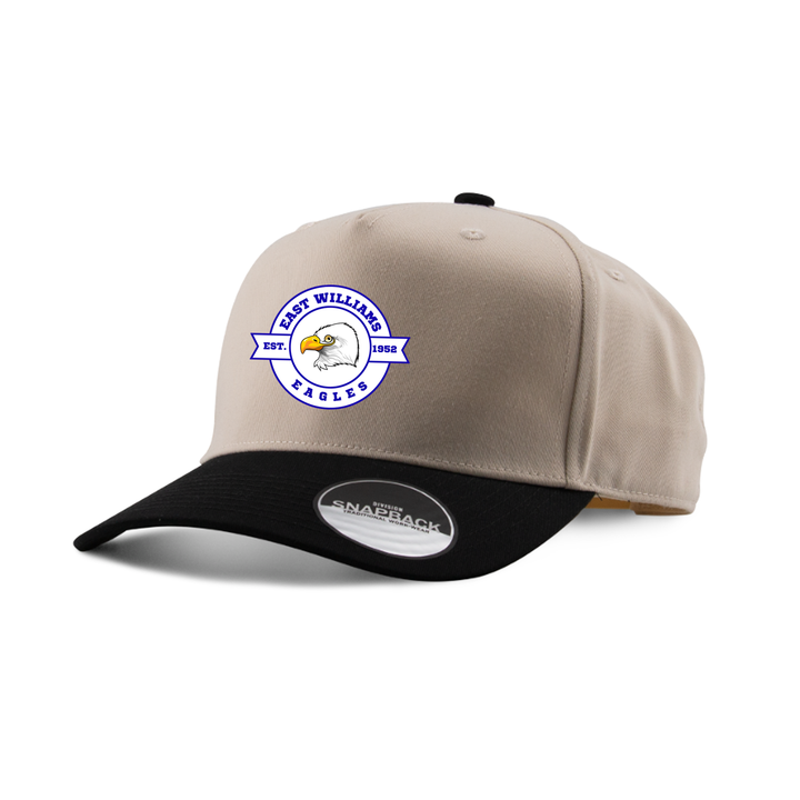 EAST WILLIAMS EMBROIDERED TWO-TONE PANEL CAP