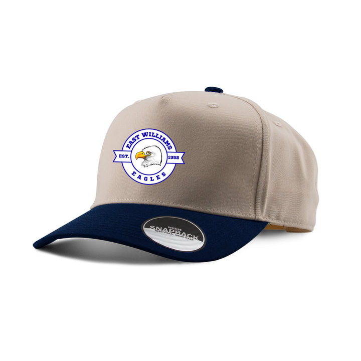 EAST WILLIAMS EMBROIDERED TWO-TONE PANEL CAP