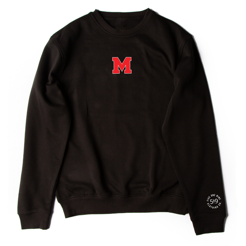 MEDWAY COWBOYS EMBROIDERED "M" CREWNECK (UNISEX)