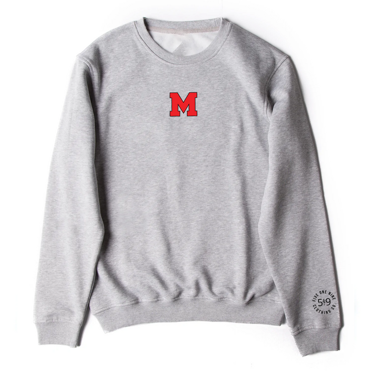 MEDWAY COWBOYS EMBROIDERED "M" CREWNECK (UNISEX)