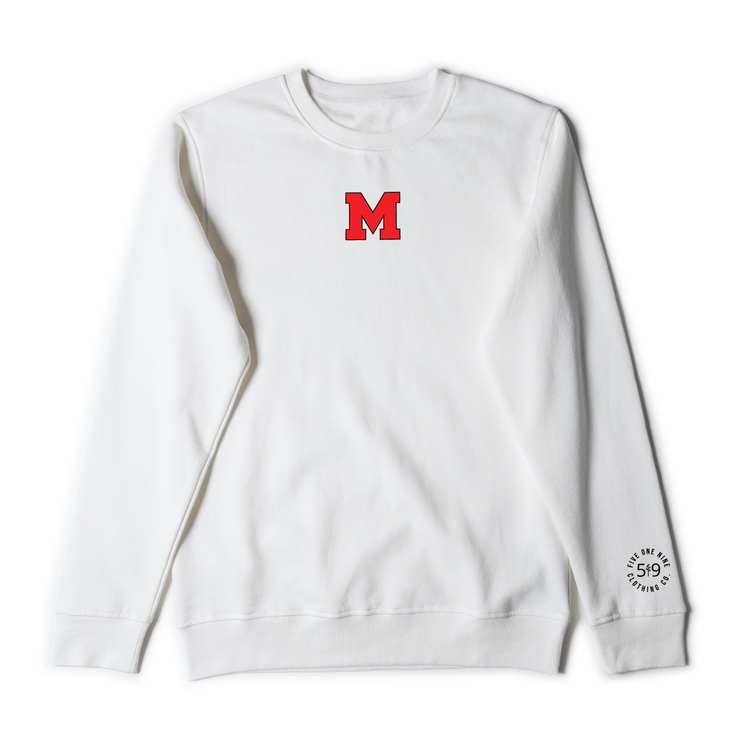 MEDWAY COWBOYS EMBROIDERED "M" CREWNECK (UNISEX)
