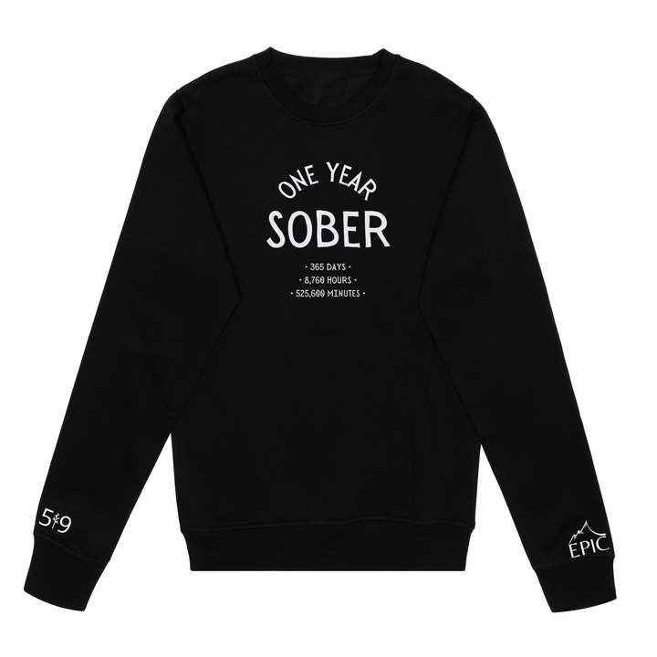 ONE YEAR SOBER CREW (UNISEX)