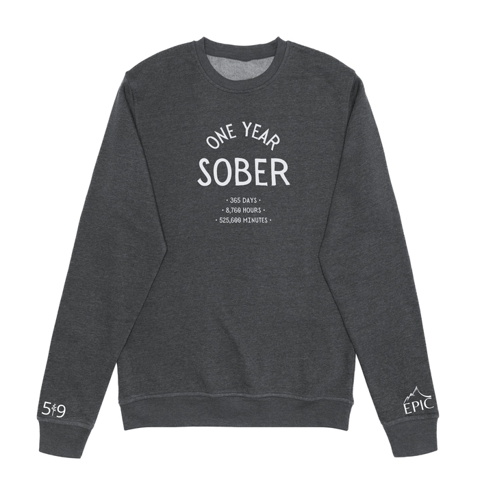 ONE YEAR SOBER CREW (UNISEX)