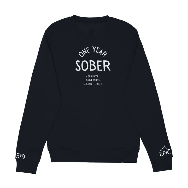 ONE YEAR SOBER CREW (UNISEX)