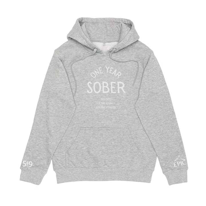 ONE YEAR SOBER HOODIE (UNISEX)