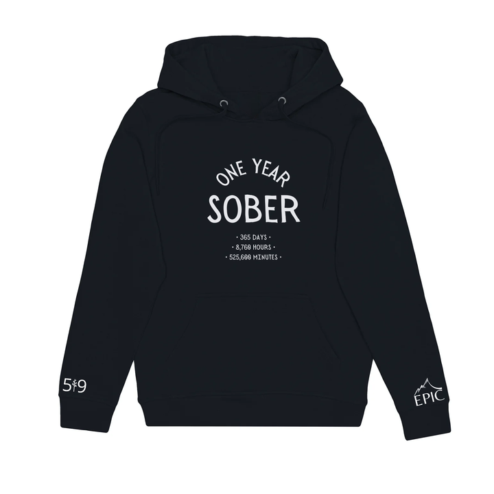ONE YEAR SOBER HOODIE (UNISEX)