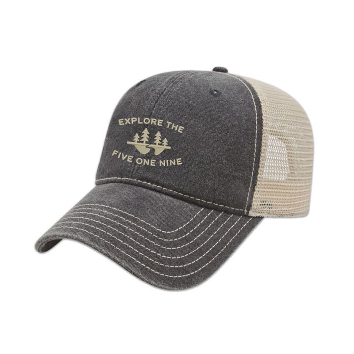 EXPLORE THE 519 EMBROIDERED VINTAGE TRUCKER CAP