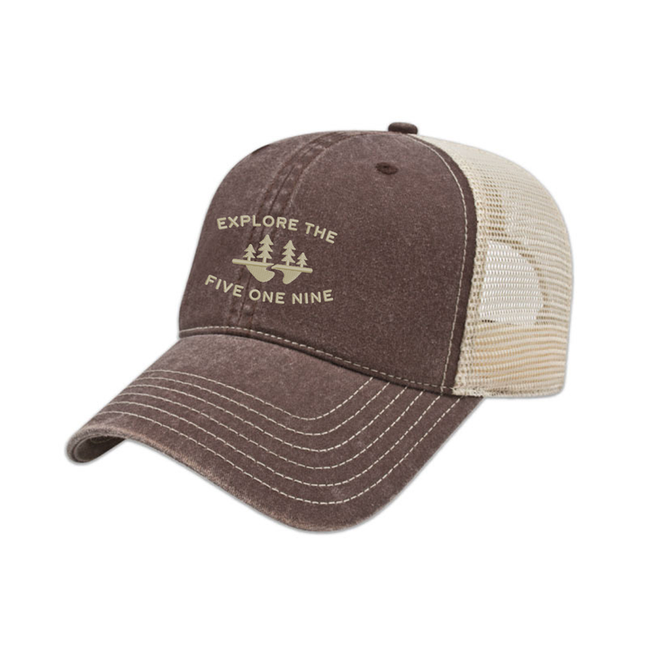 EXPLORE THE 519 EMBROIDERED VINTAGE TRUCKER CAP