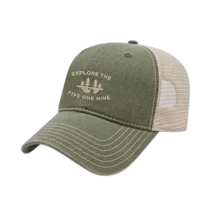 EXPLORE THE 519 EMBROIDERED VINTAGE TRUCKER CAP