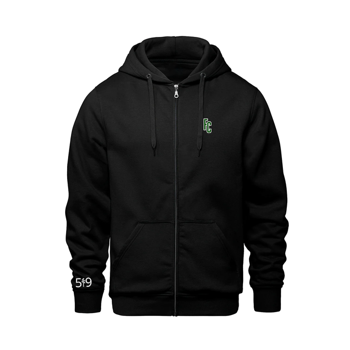 FOREST CITY 'FC' EMBROIDERED ZIP-UP HOODIE (UNISEX)