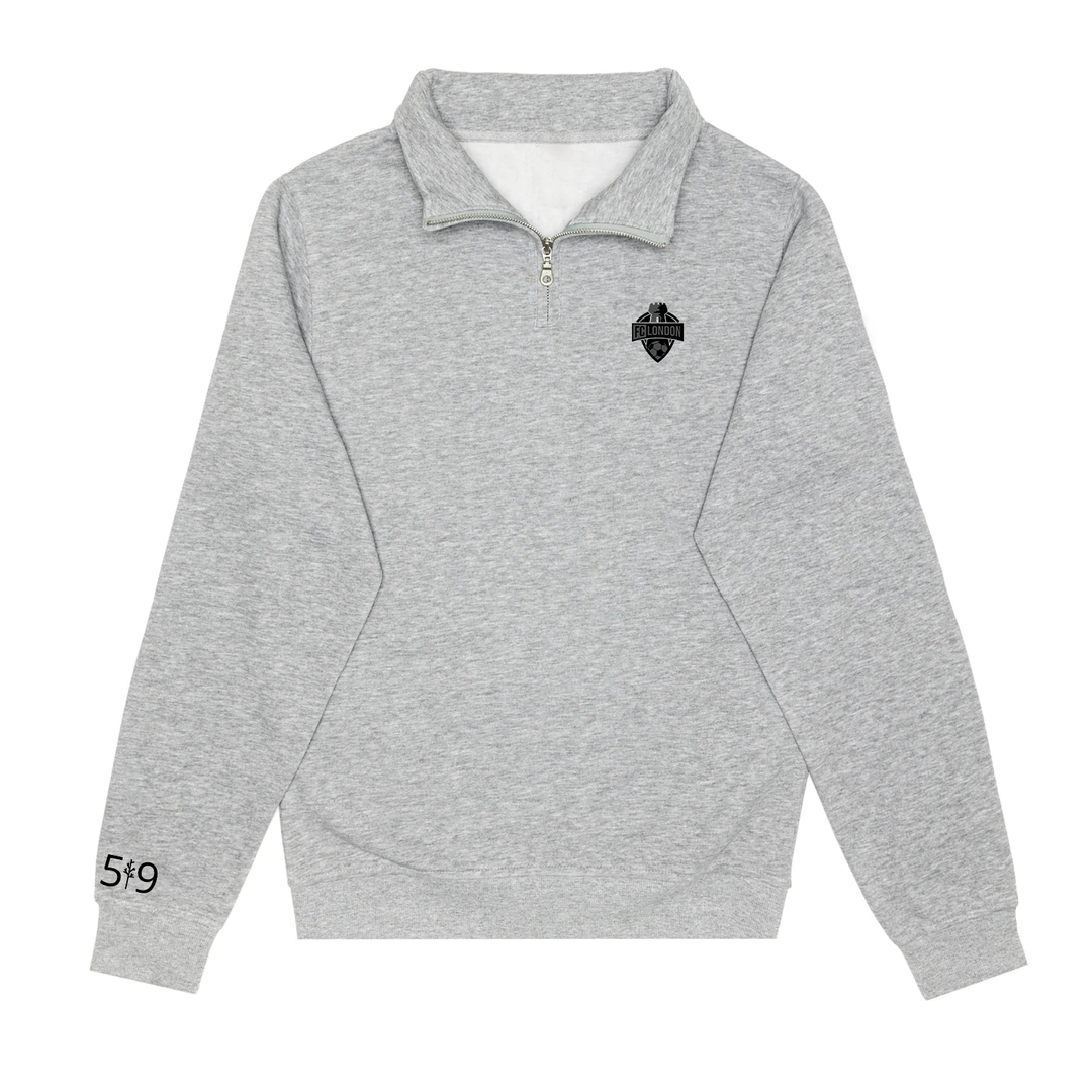 FCL BLACKOUT EMBROIDERED 1/4 ZIP (UNISEX)