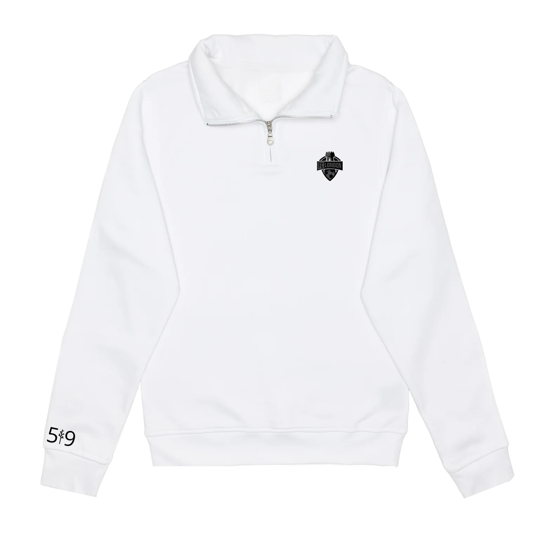 FCL BLACKOUT EMBROIDERED 1/4 ZIP (UNISEX)