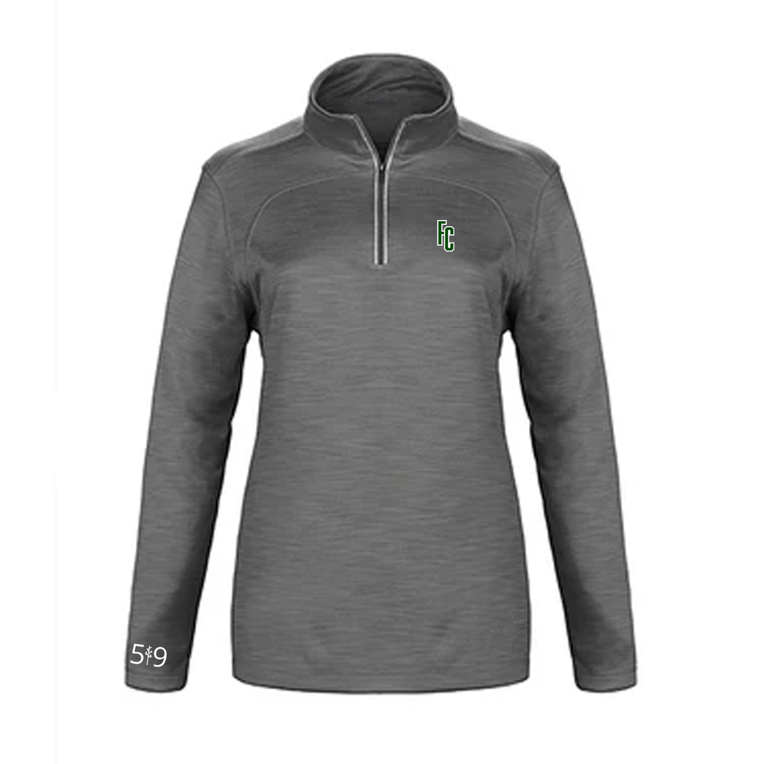 FOREST CITY 'FC' EMBROIDERED PREMIUM ATHLETIC 1/4 ZIP (WOMENS)