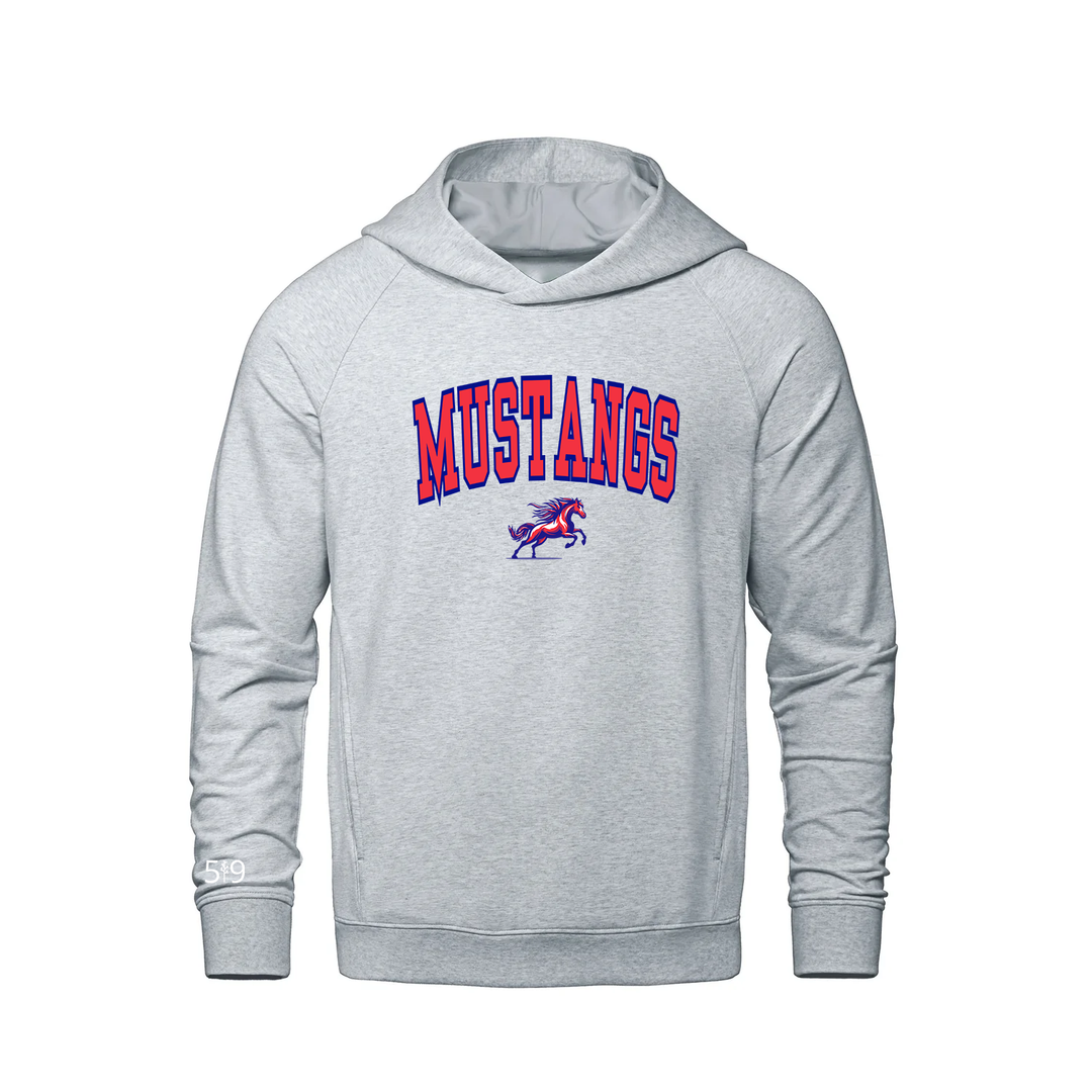 DELAWARE MUSTANGS VARSITY FRENCH TERRY HOODIE (UNISEX)