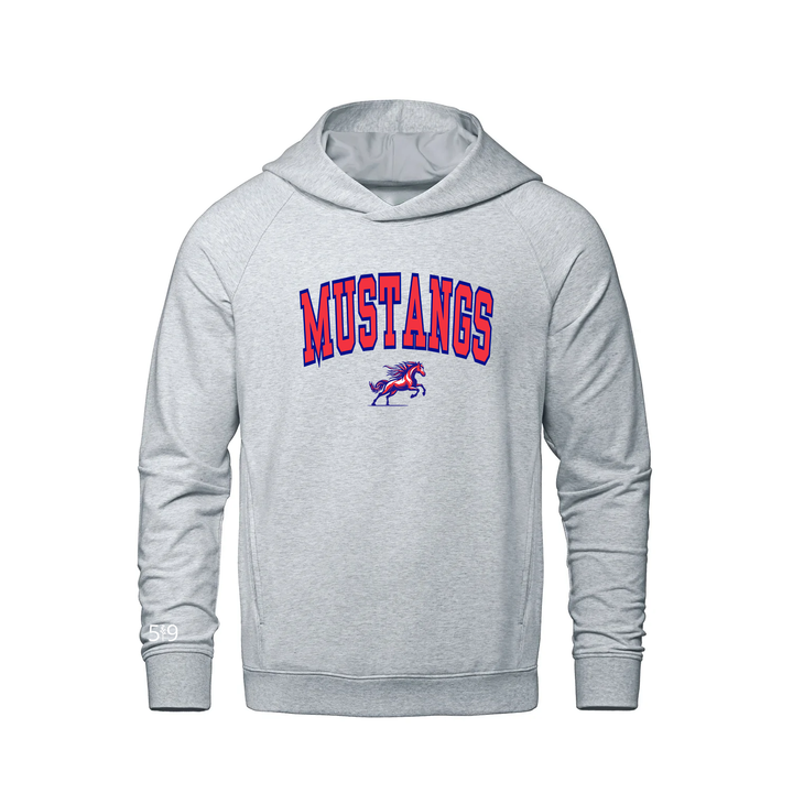 DELAWARE MUSTANGS VARSITY FRENCH TERRY HOODIE (UNISEX)