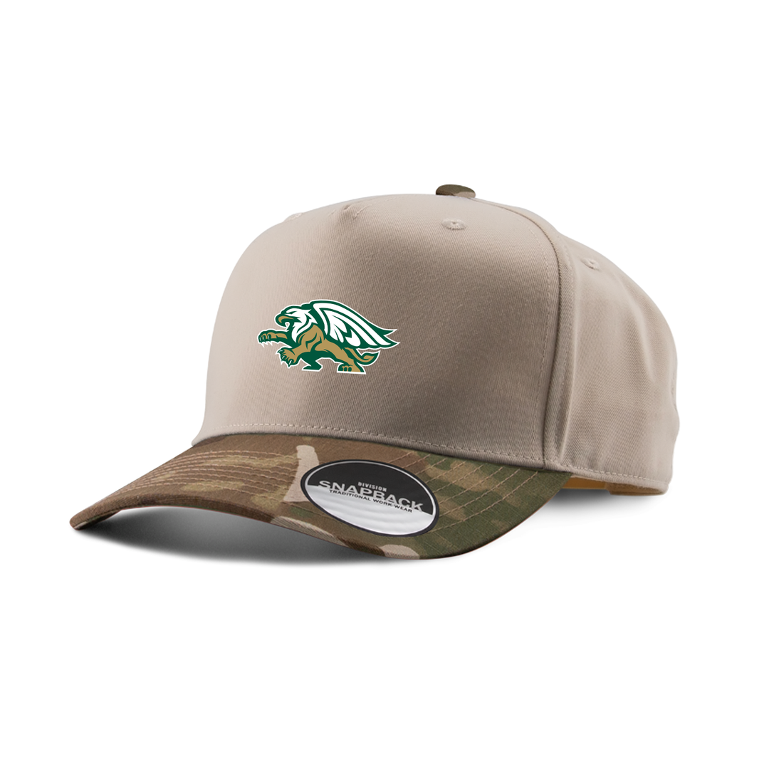 GLENDALE EMBROIDERED TWO-TONE PANEL CAP
