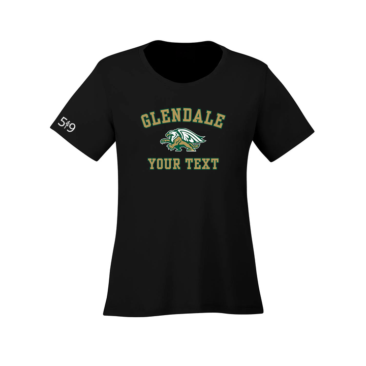 GLENDALE CUSTOMIZABLE ATHLETIC TEE (WOMENS)