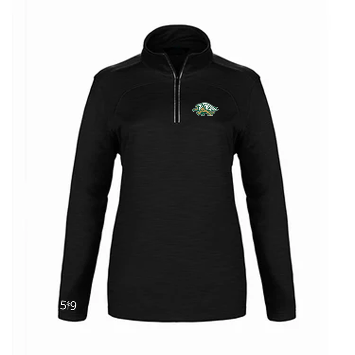 GLENDALE EMBROIDERED PREMIUM ATHLETIC 1/4 ZIP (WOMENS)