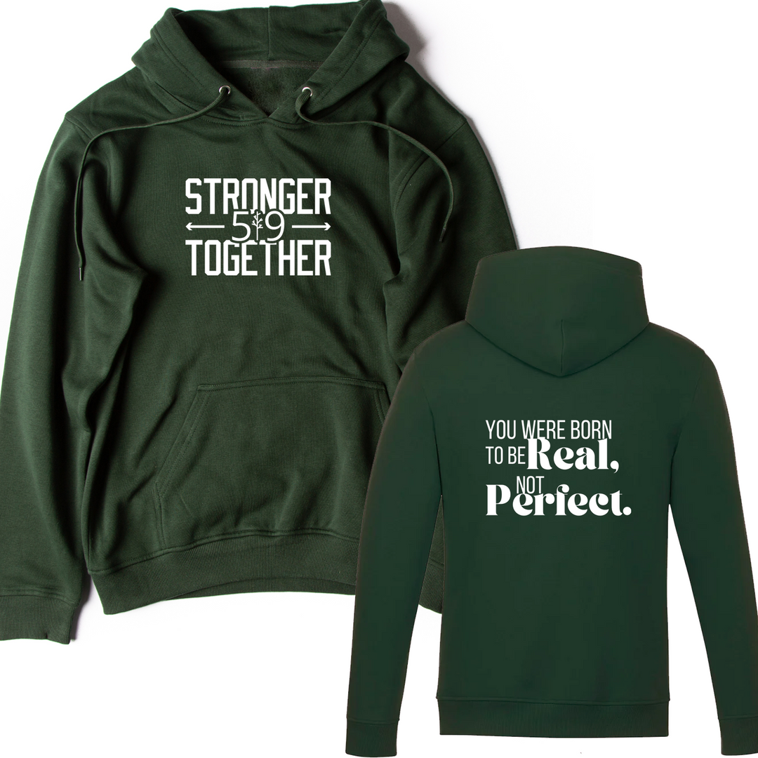 519 X STRONGER TOGETHER REAL NOT PERFECT HOODIE (UNISEX)