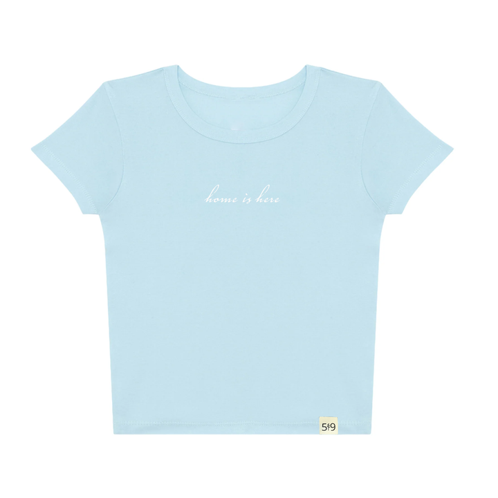 HOME IS HERE BABY TEE (WOMENS)