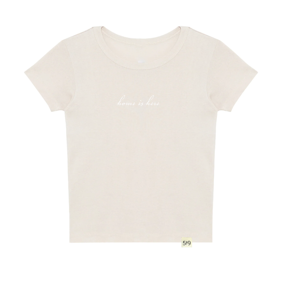 HOME IS HERE BABY TEE (WOMENS)
