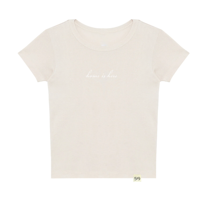 HOME IS HERE BABY TEE (WOMENS)