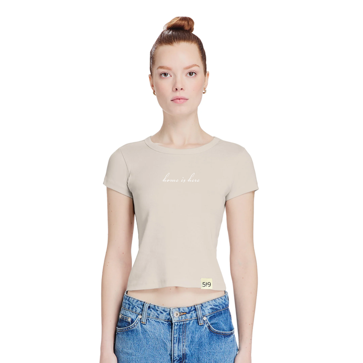 HOME IS HERE BABY TEE (WOMENS)
