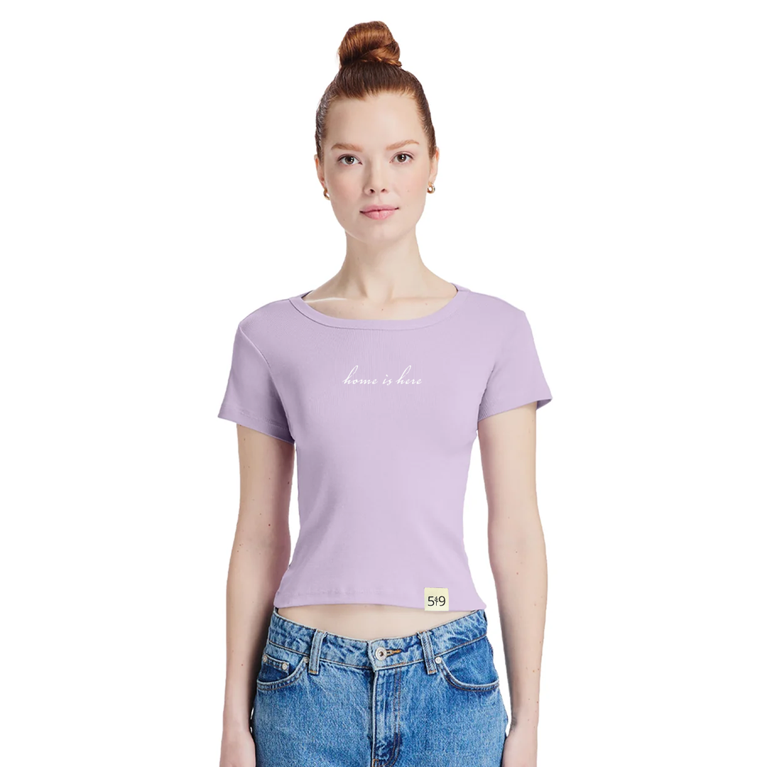 HOME IS HERE BABY TEE (WOMENS)