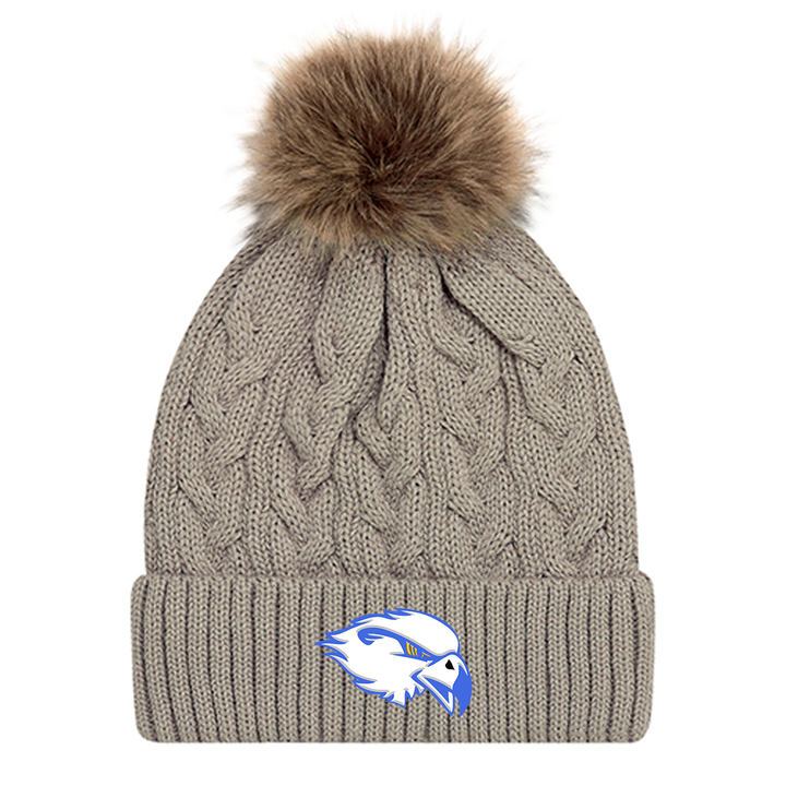 HILLCREST EMBROIDERED FAUX FUR TOQUE