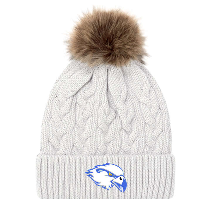 HILLCREST EMBROIDERED FAUX FUR TOQUE