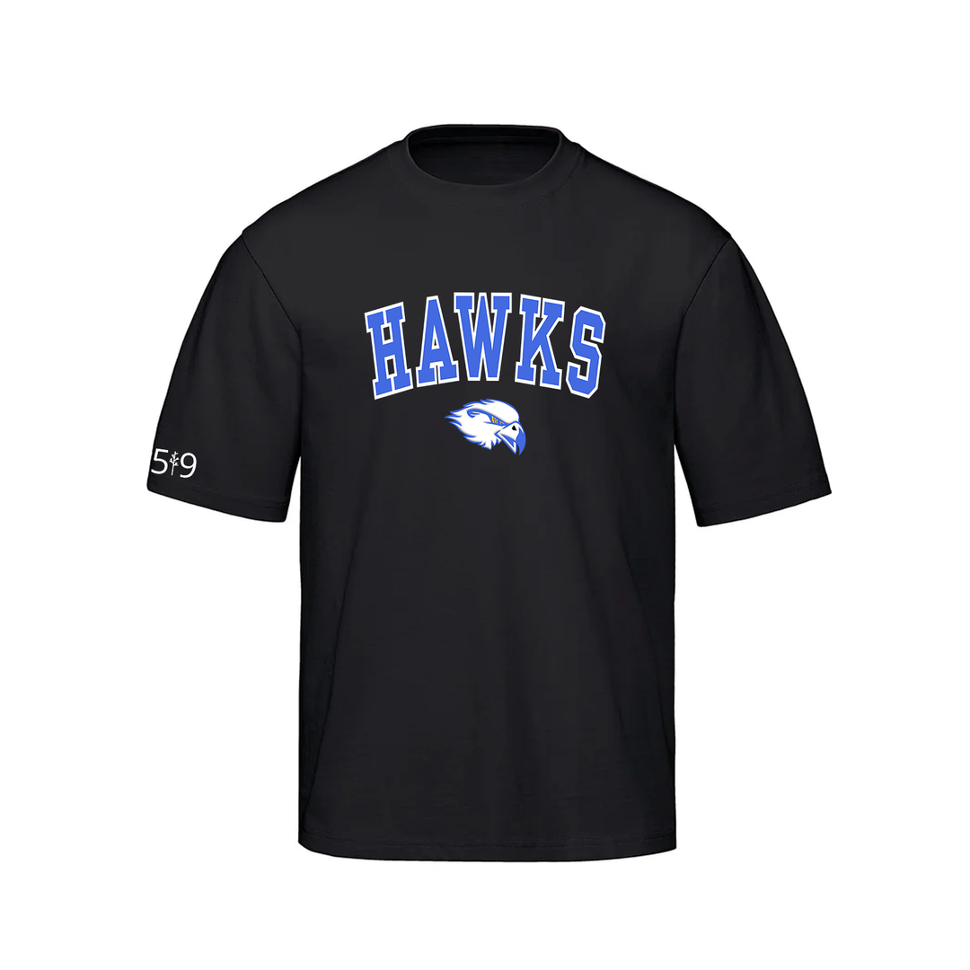 HILLCREST HAWKS VARSITY OVERSIZED TEE (UNISEX)