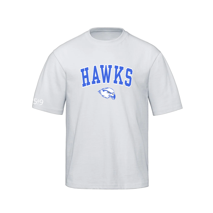HILLCREST HAWKS VARSITY OVERSIZED TEE (UNISEX)