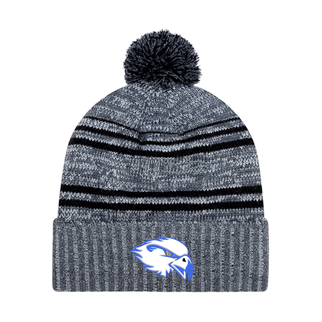 HILLCREST EMBROIDERED POM-POM TOQUE