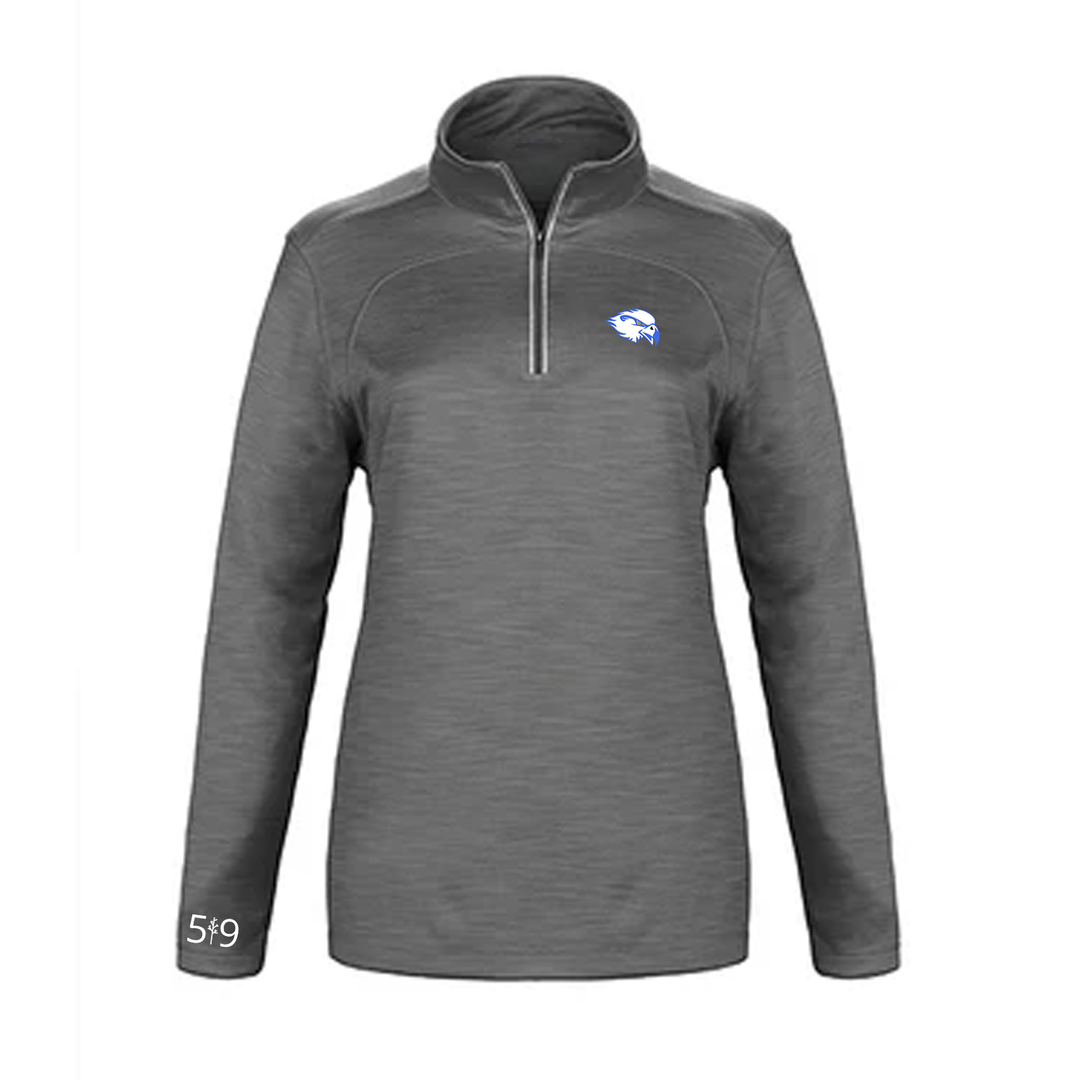 HILLCREST EMBROIDERED PREMIUM ATHLETIC 1/4 ZIP (WOMENS)