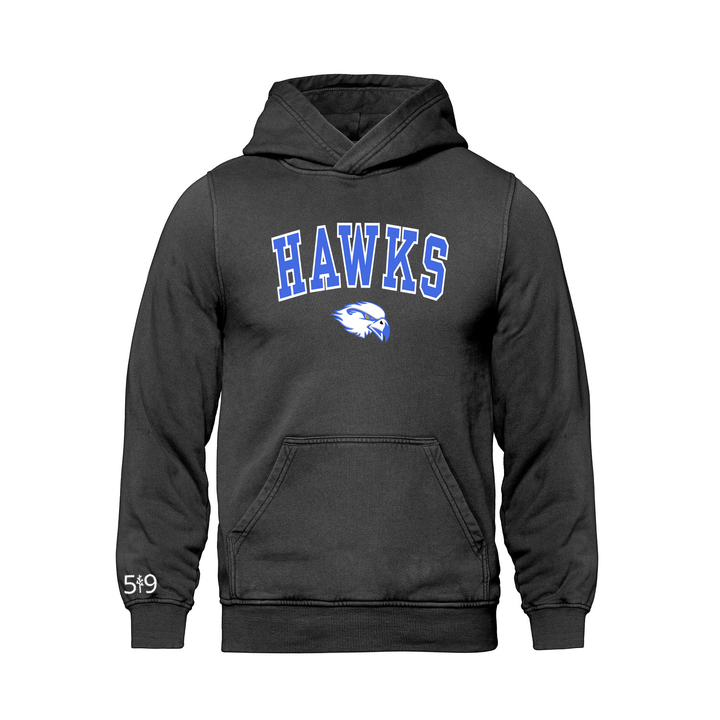 HILLCREST HAWKS VARSITY RETRO HOODIE (UNISEX)