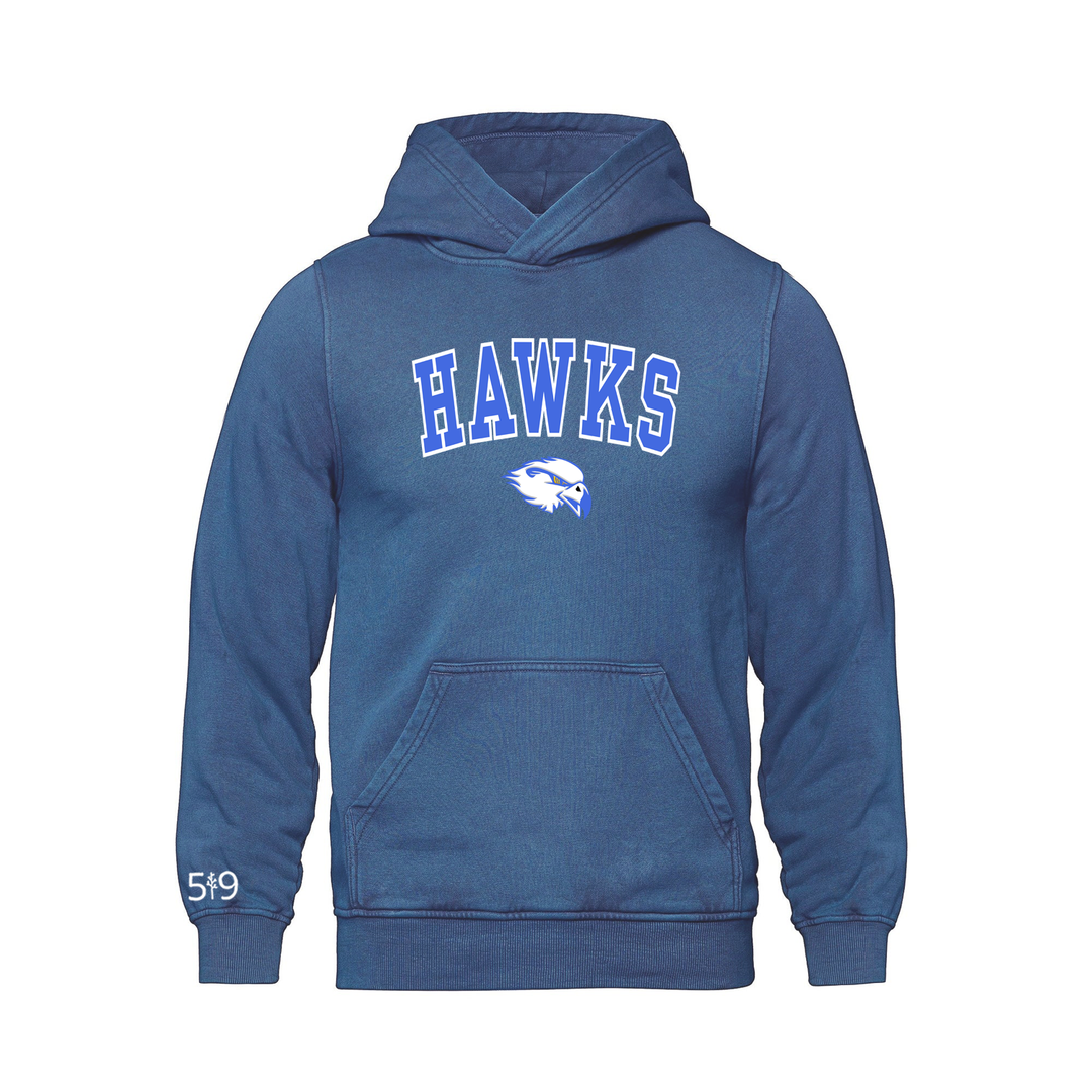 HILLCREST HAWKS VARSITY RETRO HOODIE (UNISEX)