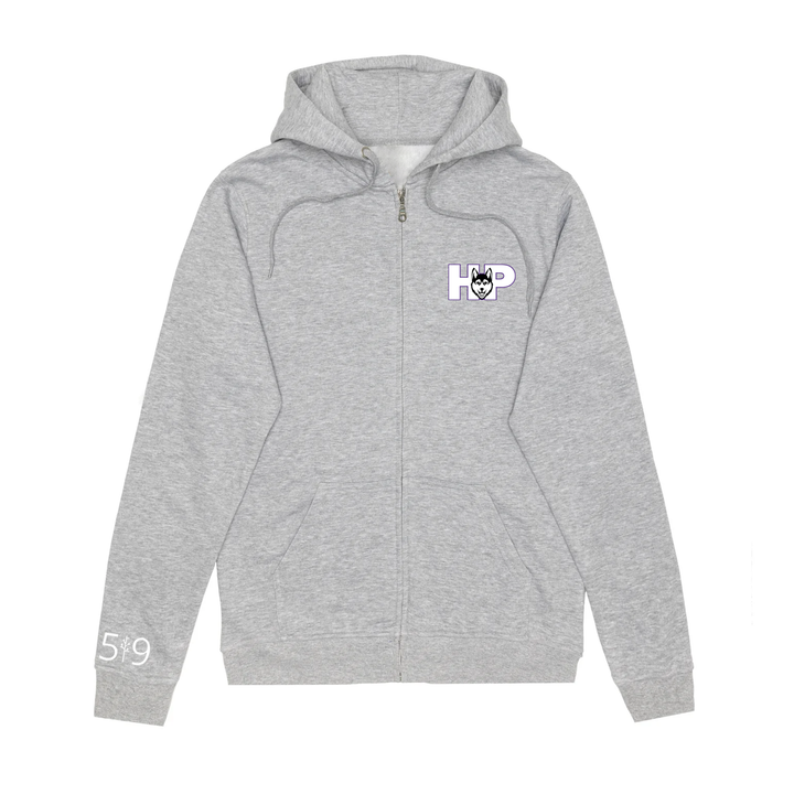 HUSKIES EMBROIDERED ZIP-UP (UNISEX)
