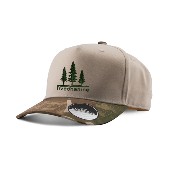 CANOPY EMBROIDERED TWO-TONE PANEL CAP