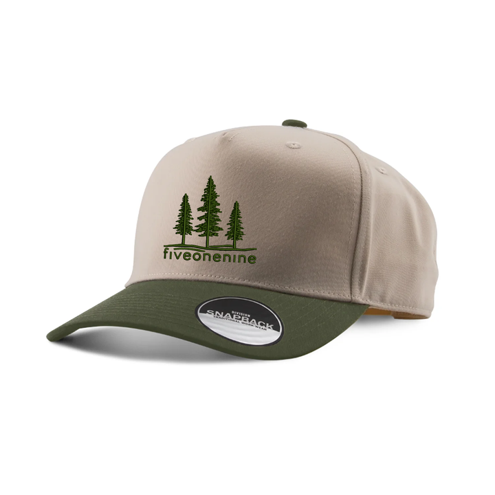 CANOPY EMBROIDERED TWO-TONE PANEL CAP