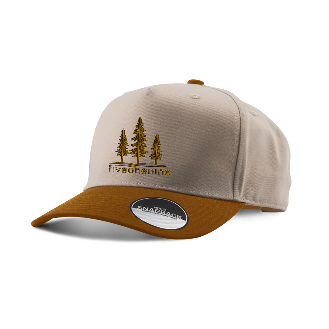 CANOPY EMBROIDERED TWO-TONE PANEL CAP