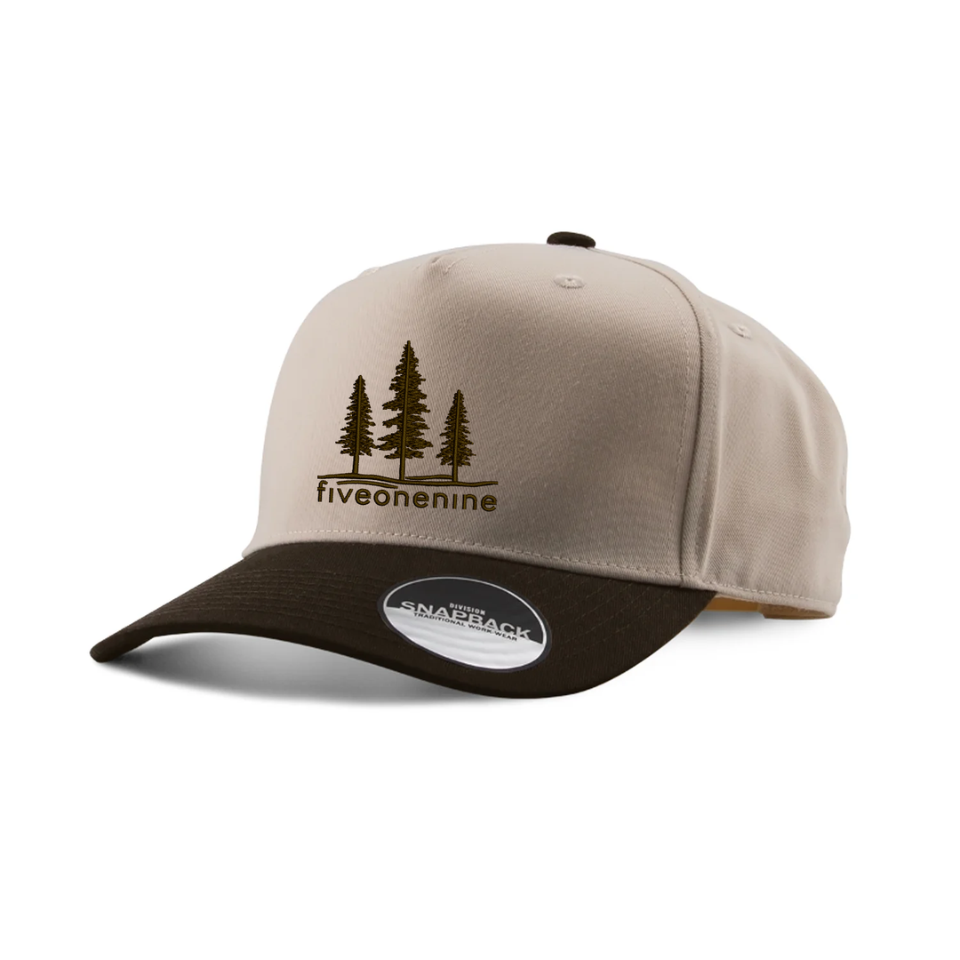 CANOPY EMBROIDERED TWO-TONE PANEL CAP