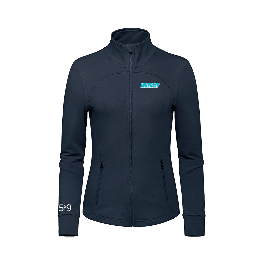 INNERKIP EMBROIDERED FRENCH TERRY ZIP-UP (WOMENS)