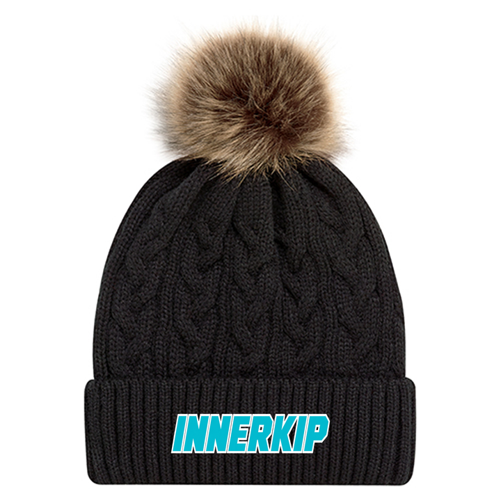 INNERKIP EMBROIDERED FAUX FUR TOQUE