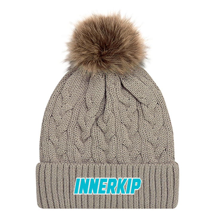 INNERKIP EMBROIDERED FAUX FUR TOQUE