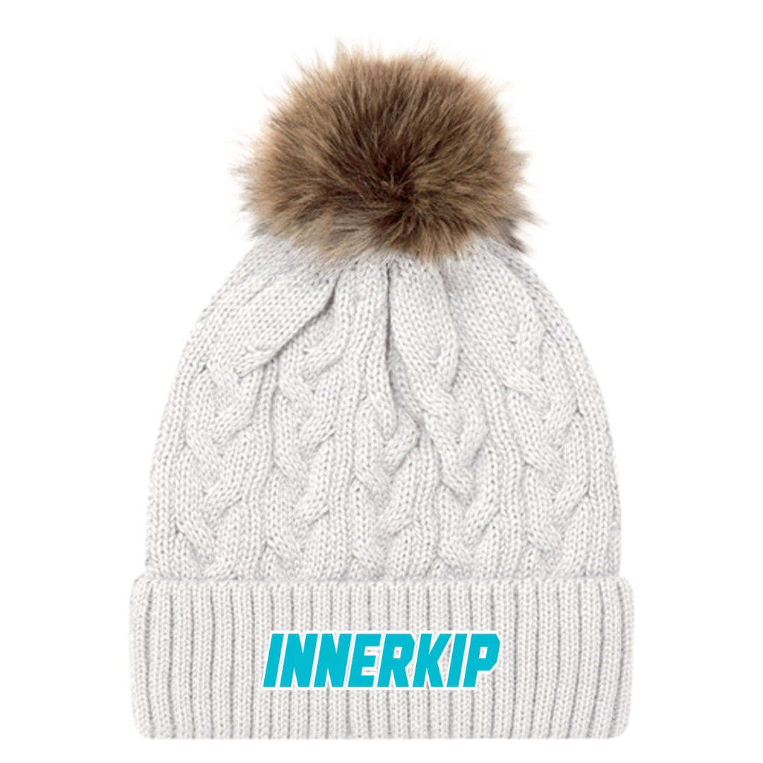 INNERKIP EMBROIDERED FAUX FUR TOQUE
