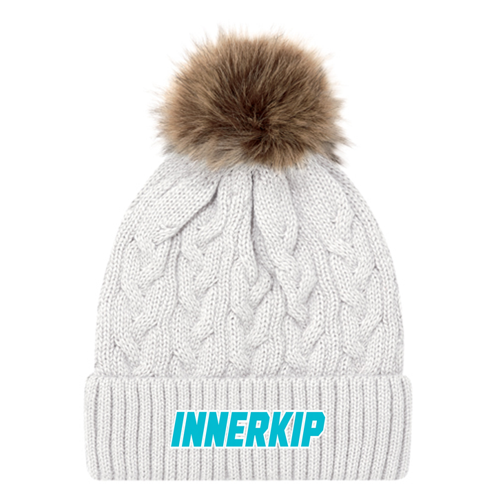 INNERKIP EMBROIDERED FAUX FUR TOQUE