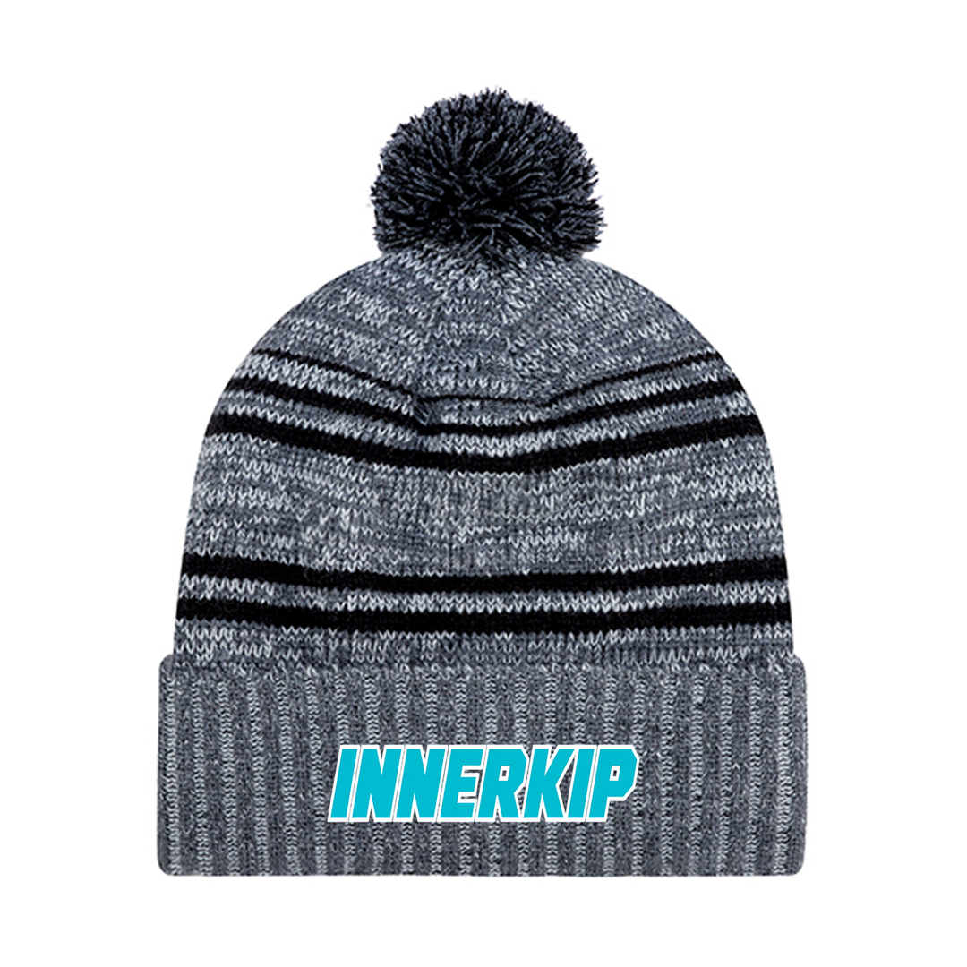 INNERKIP EMBROIDERED POM-POM TOQUE
