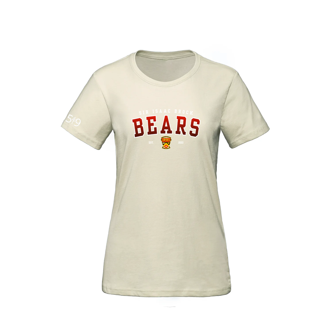 SIR ISAAC BROCK BEARS TEE (WOMENS)