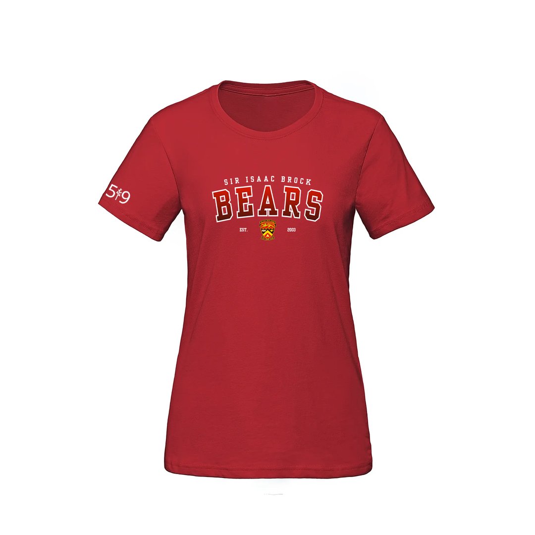 SIR ISAAC BROCK BEARS TEE (WOMENS)