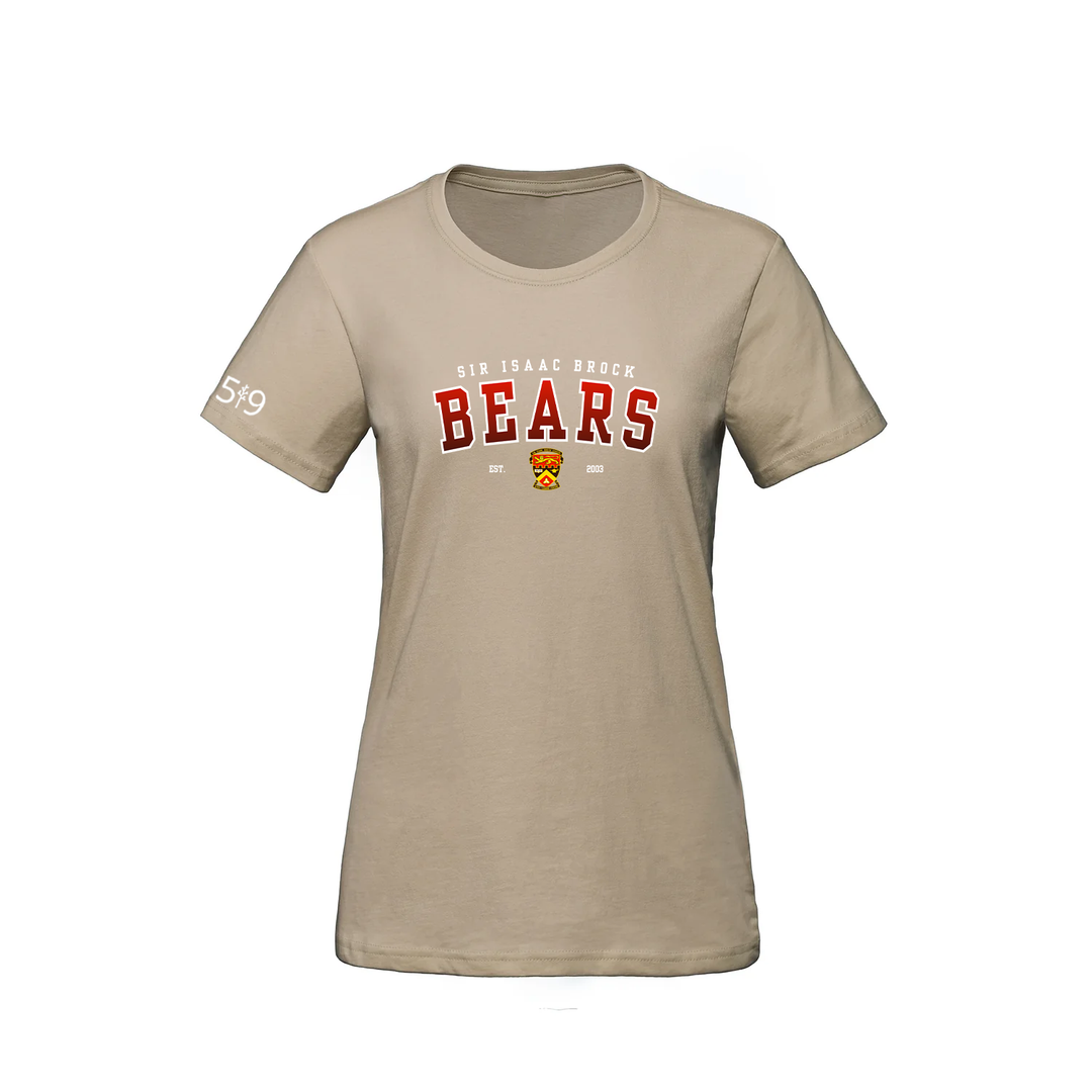 SIR ISAAC BROCK BEARS TEE (WOMENS)